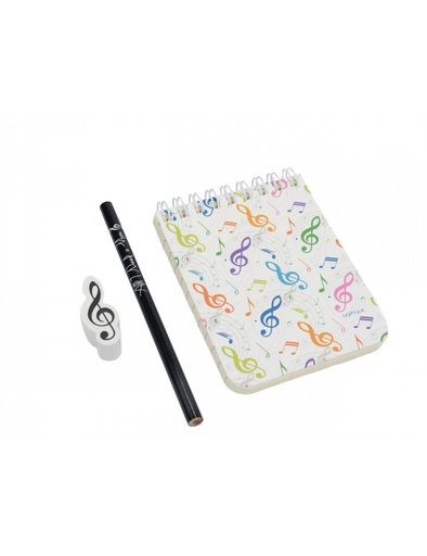 [500490] Schreibwaren-Set Mini "Violinschlüssel bunt"