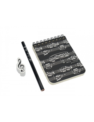 [500494] Writing-Kit Mini "Sheet Music Black"