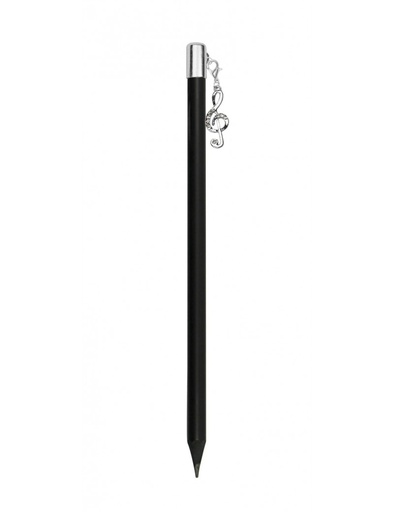 [500498] Pencil with Treble-Clef Charm Silver