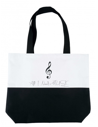 [500502] City Shopper Treble Clef "All I need is Music"