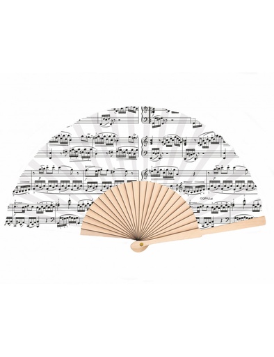 [500567] Hand Fan Sheet Music White