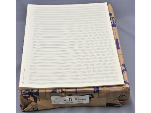 [189075] Notenpapier Großquart - 28 linig