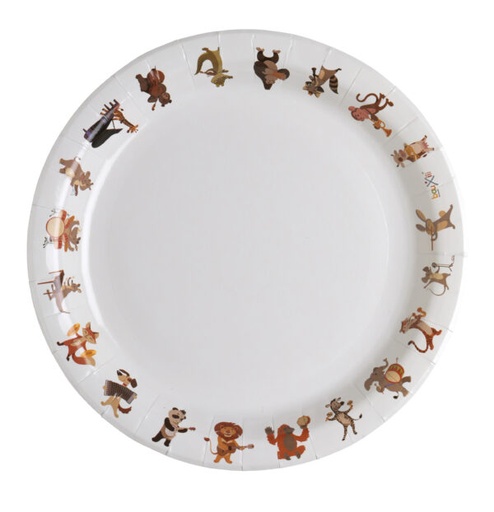 [506320] Pappteller bauxili Tiere