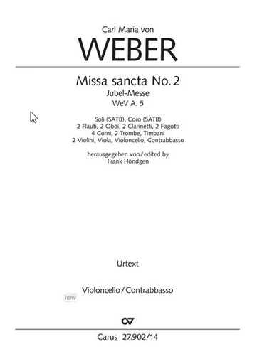 [506655] Missa Sancta Nr. 2 G-Dur (Jubelmesse), WeV A.5