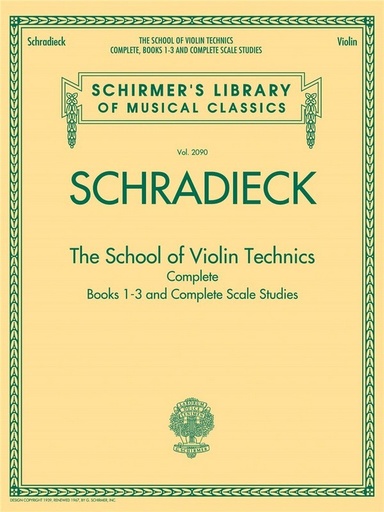 [508872] The School of Violin-Technics Books 1-3 and complete Scale Studies