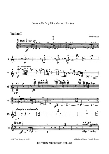 [508899] Konzert für Orgel, Streicher und Pauken