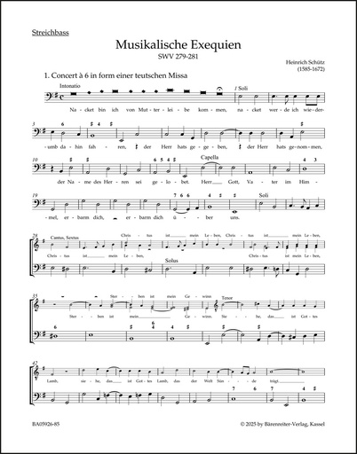 [509808] Musikalische Exequien SWV 279-281