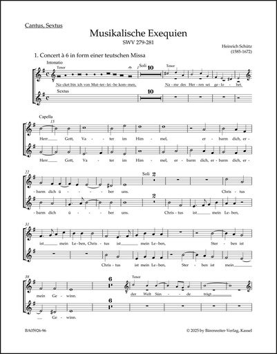 [509809] Musikalische Exequien SWV 279-281