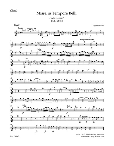 [509816] Paukenmesse, Hob. XXII:9