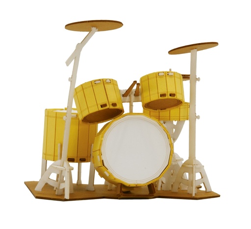 [510023] 3D Papiermodell Schlagzeug