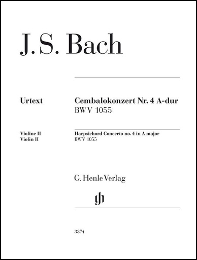 [510195] Cembalokonzert Nr. 4 A-Dur BWV 1055