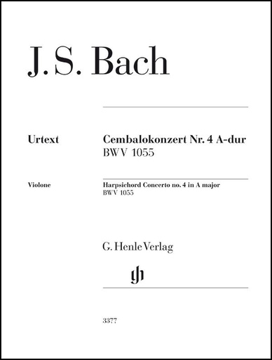 [510197] Cembalokonzert Nr. 4 A-Dur BWV 1055