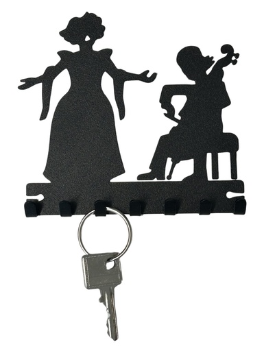 [510208] Schlüsselboard Sängerin & Cellist 12cm