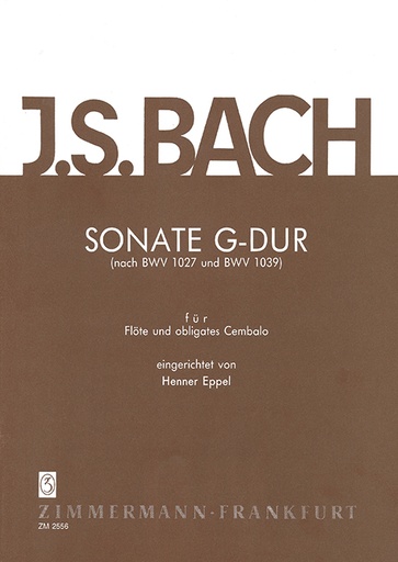 [510377] Sonate G-Dur nach BWV 1027 und BWV 1039