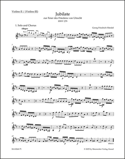 [510504] Utrechter Jubilate HWV 279