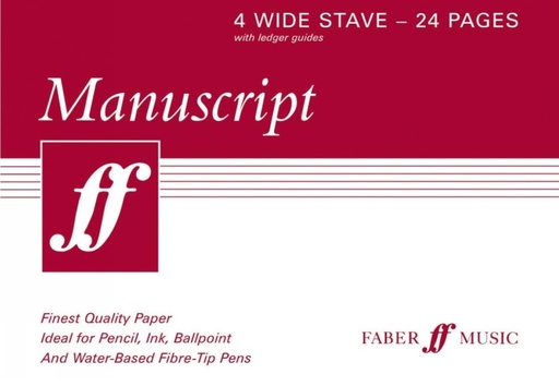 [510602] Notenheft Faber A5 - 4 Systeme
