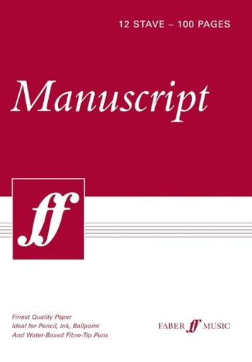 [510606] Manuscript Pad A4 12-stave (Kopie)
