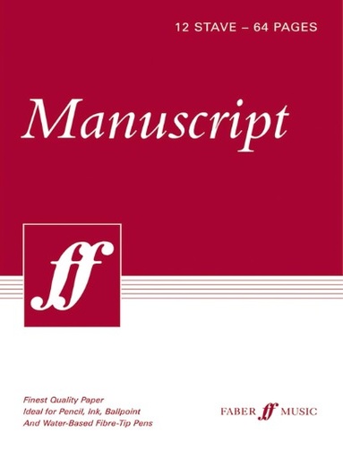 [510607] Manuscript Pad A4 12-stave perforated (Kopie)