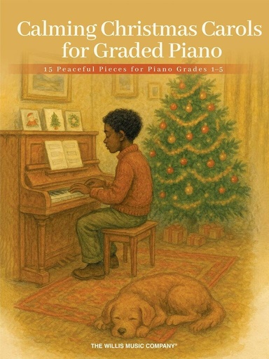 [510683] Calming Christmas Carols for Graded Piano