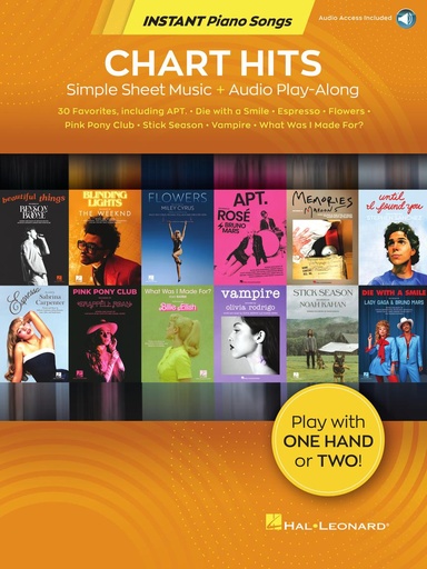 [510753] Chart Hits - Instant Piano Songs