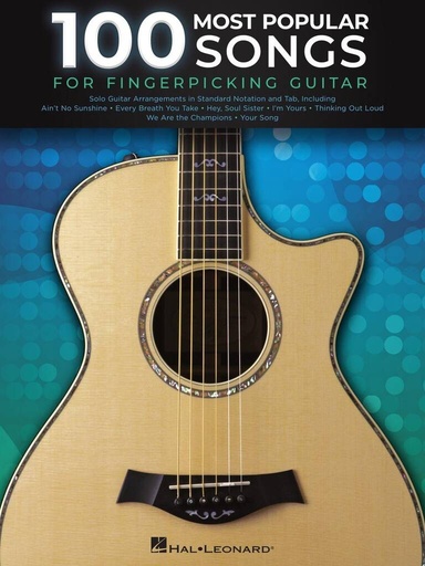 [510999] 100 Most Popular Songs for Fingerpicking Guitar