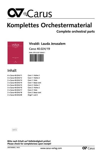 [511059] Lauda Jerusalem RV 609
