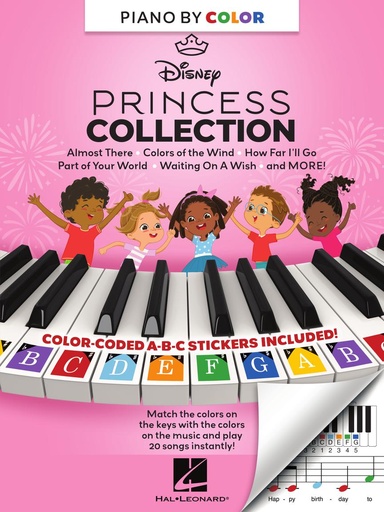 [511225] Disney Princess Collection - Piano-by-Color