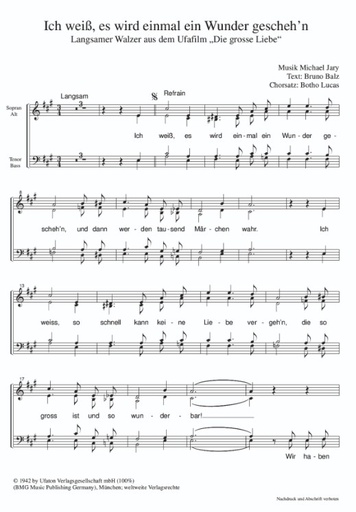 [511544] Ich weiß es wird einmal ein Wunder geschehn