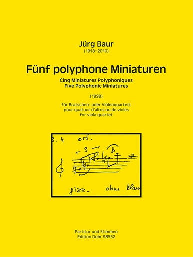[512004] Fünf Polyphone Miniaturen