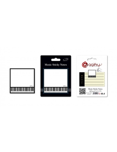[512053] Haftnotizen Musik Tastatur