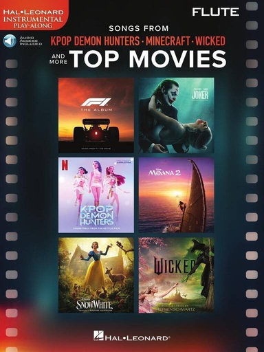 [512095] Songs from KPop Demon Hunters, Minecraft, Wicked and more Top Movies - Flute