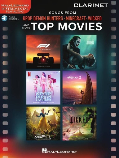 [512096] Songs from KPop Demon Hunters, Minecraft, Wicked and more Top Movies - Klarinette