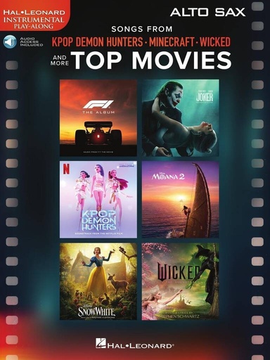 [512097] Songs from KPop Demon Hunters, Minecraft, Wicked and more Top Movies - Altsaxophon