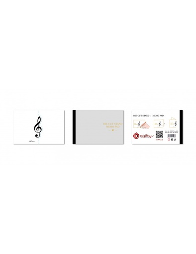[512133] Stand Memo Pad Violinschlüssel