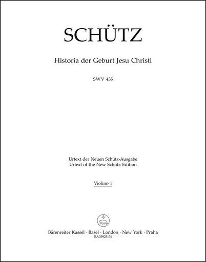 [512245] Historia der Geburt Jesu Christi SWV 435