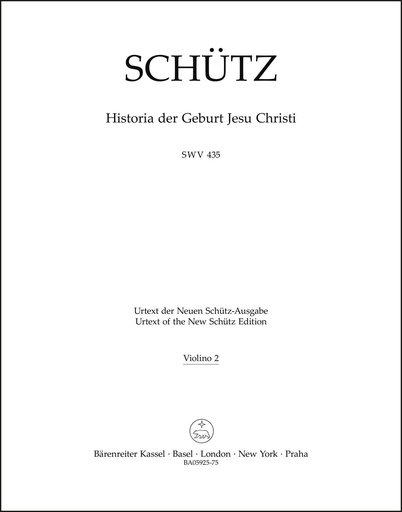 [512246] Historia der Geburt Jesu Christi SWV 435