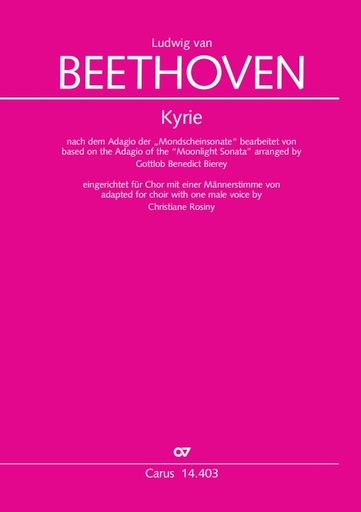 [512304] Kyrie nach dem Adagio der Mondscheinsonate op. 27/2