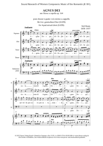 [512402] Agnus Dei aus Messe a cappella op. 164