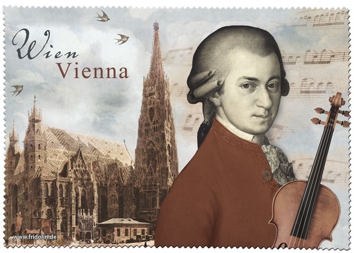 [512845] Brillenputztuch Mozart Wien/Stephansdom