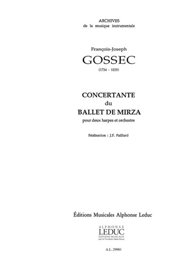 [512966] Concertante Du Ballet De Mirza