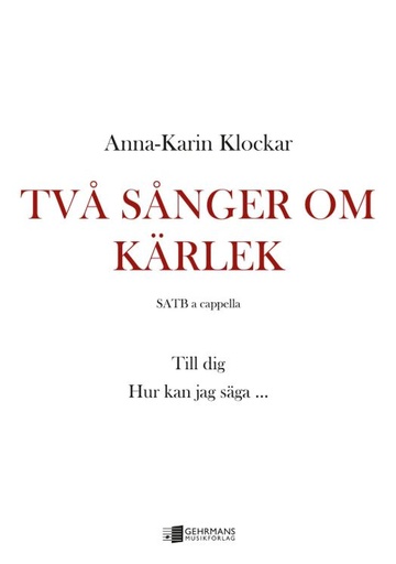 [512980] Tva sanger om kärlek