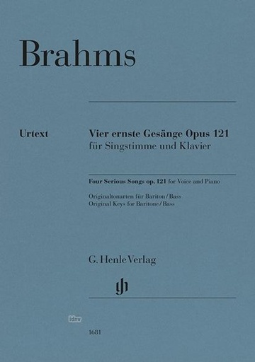 [513121] Vier ernste Gesänge, op. 121