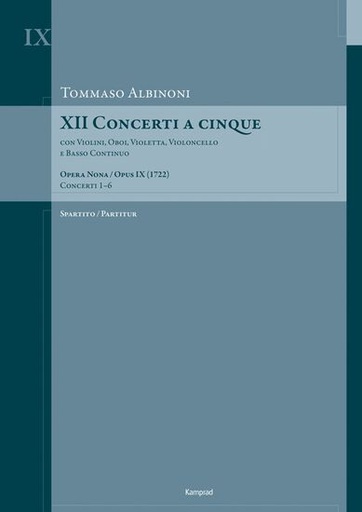 [513233] XII Concerti a cinque (1722) op. 9/1-6