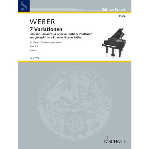 [513628] 7 Variationen über die Romanze "A peine au sortir de l'enfance" op. 28 WeV R.9