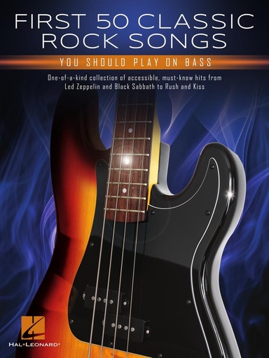 [513653] First 50 Classic Rocksongs You Should Play on Bass