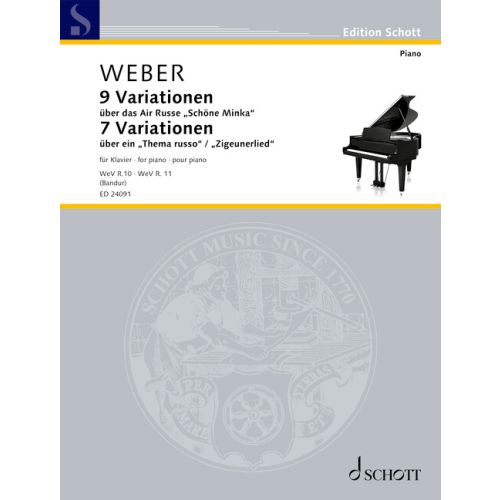 [513804] 9 Variationen über das Air Russe "Schöne Minka" op. 40 WeV R.10 + 7 Variationen über ein "Thema russo" / "Zigeunerlied" op. 55 WeV R. 11