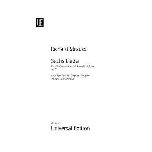 [513865] Sechs Lieder op. 37 - Hohe Stimme