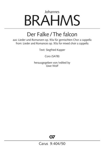 [513872] Der Falke / The Falcon op. 93a/5