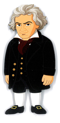 [513899] Magnet Beethoven Shaped