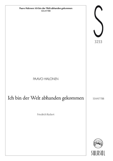 [513947] Ich bin der Welt abhanden gekommen